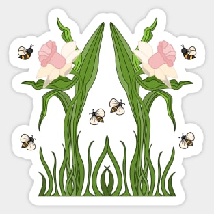 Buzzed Daffodils Sticker